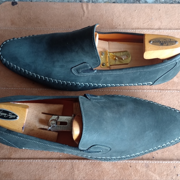 MEZLAN Men's Rare Green Suede Slipon Loafer Size 13M (27) - Picture 6 of 12